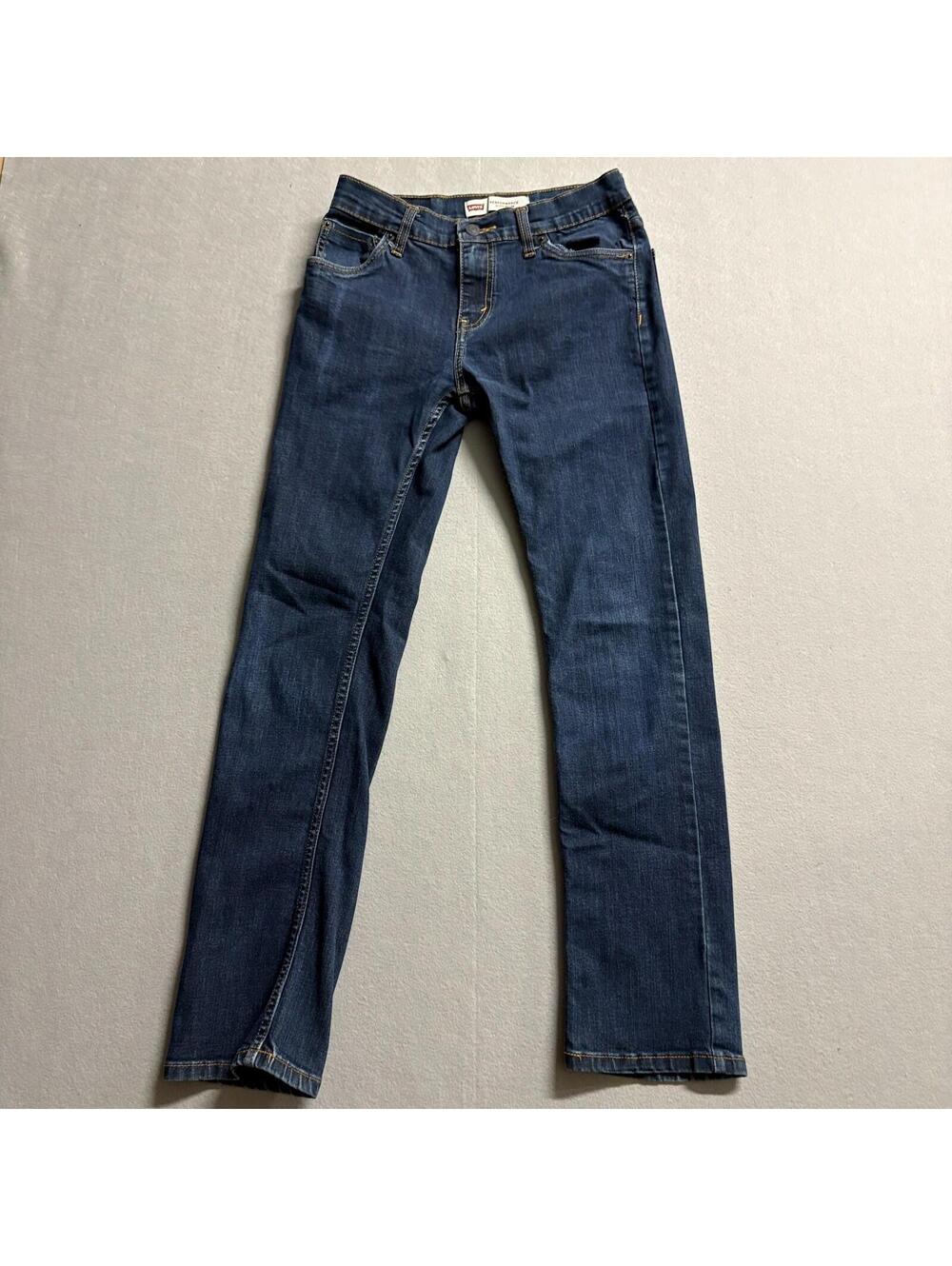 Levi’s 513 Slim Straight Jeans W28 L28 Fits Like 27x28 Dark Wash Stretch
